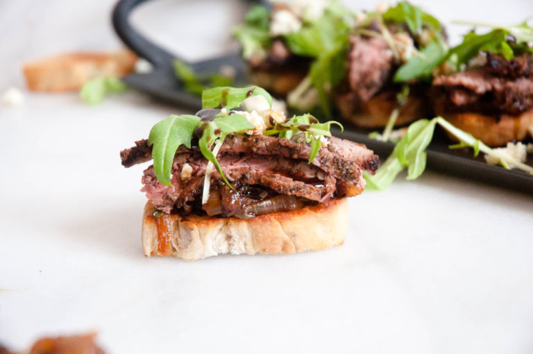 Caramelized Onion Crostini