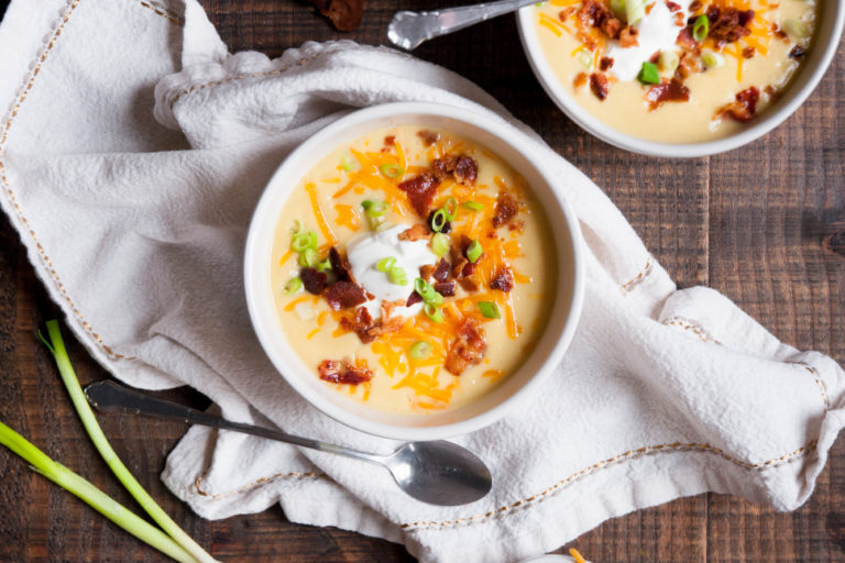 Loaded Cauliflower Soup