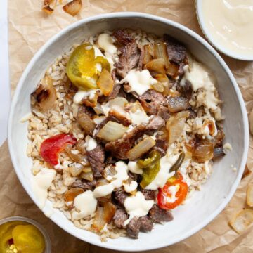 Philly Cheesesteak Bowls