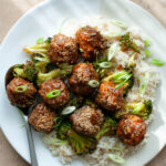 Sticky Glazed Sesame Pork Meatballs