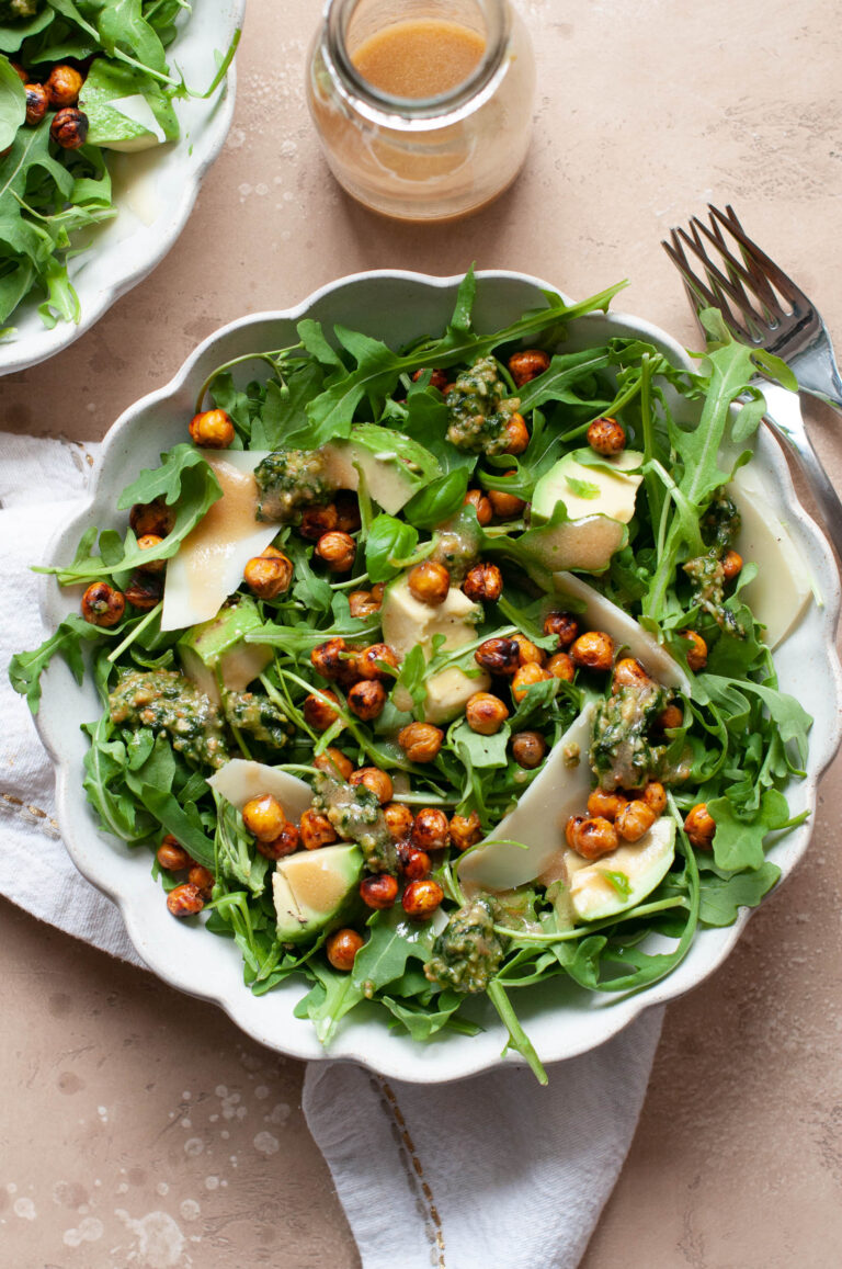 Arugula & Crispy Chickpea Salad
