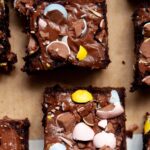 Fudgy Cadbury Egg Brownies