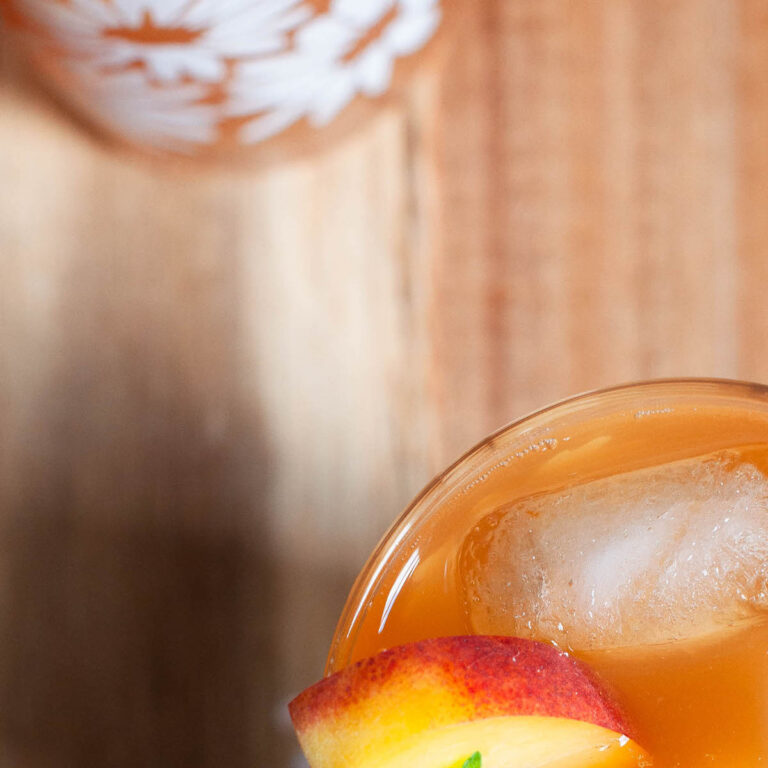 Boozy Peach Tea