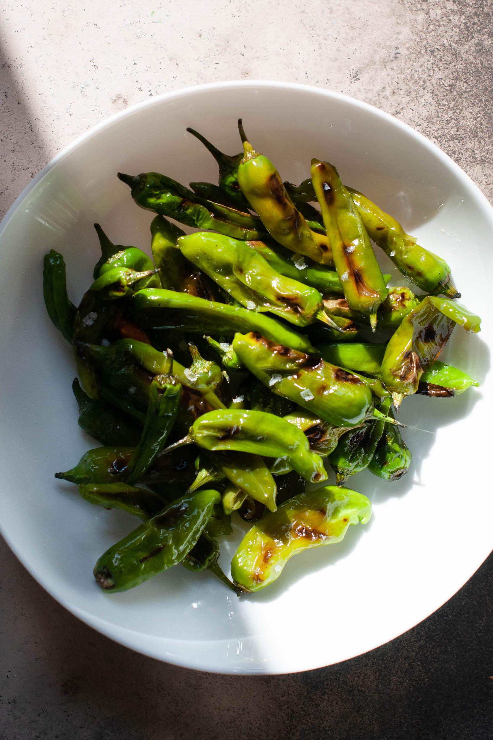 Grilled Shishito Peppers