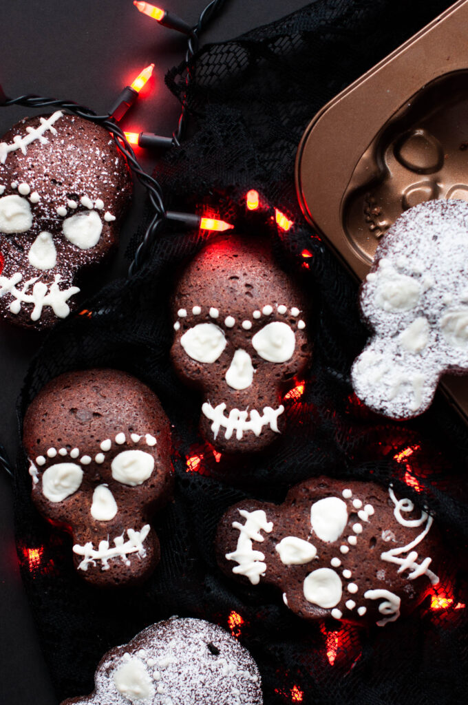 Gooey Chocolatey Brownie Skulls
