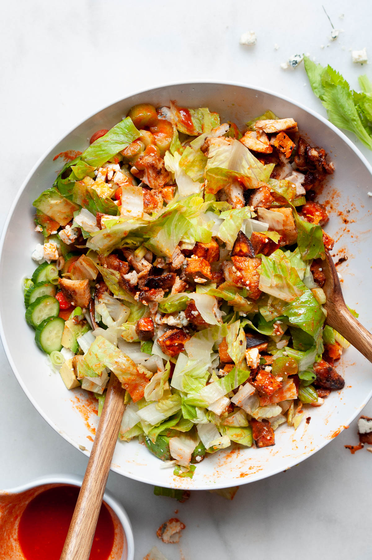 Buffalo Chicken Chopped Salad