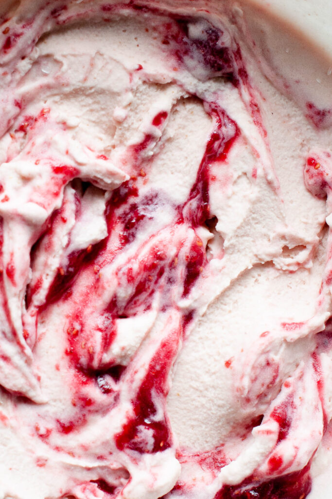 Roasted Strawberry Ice Cream