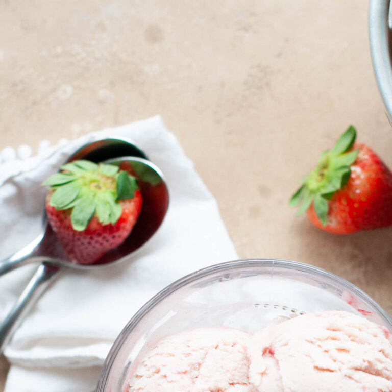 Roasted Strawberry Ice Cream