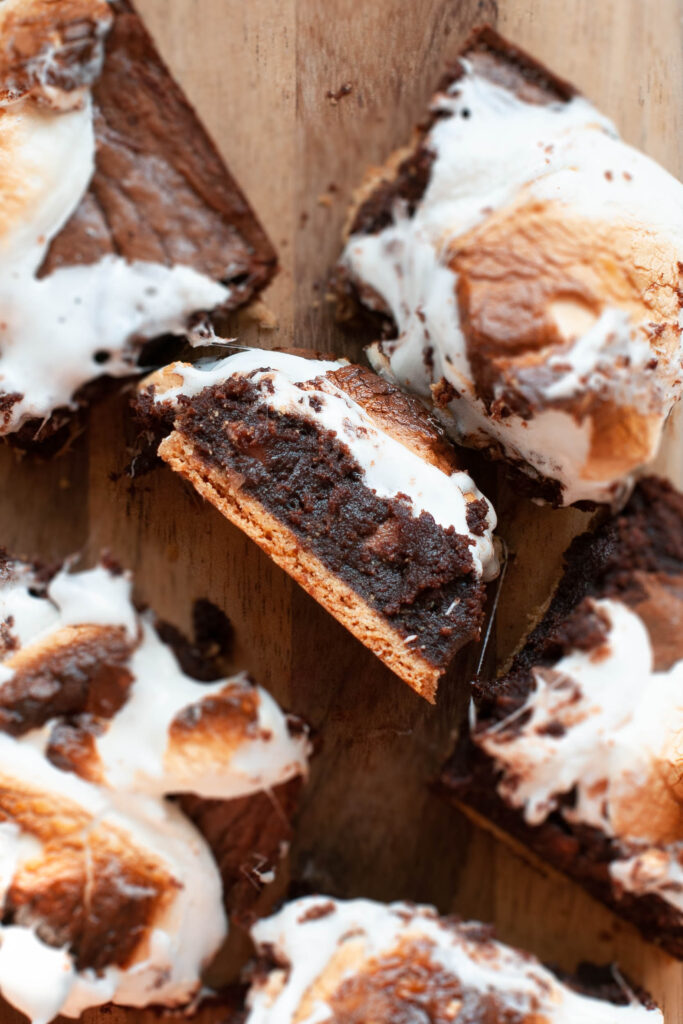 s'mores brownies