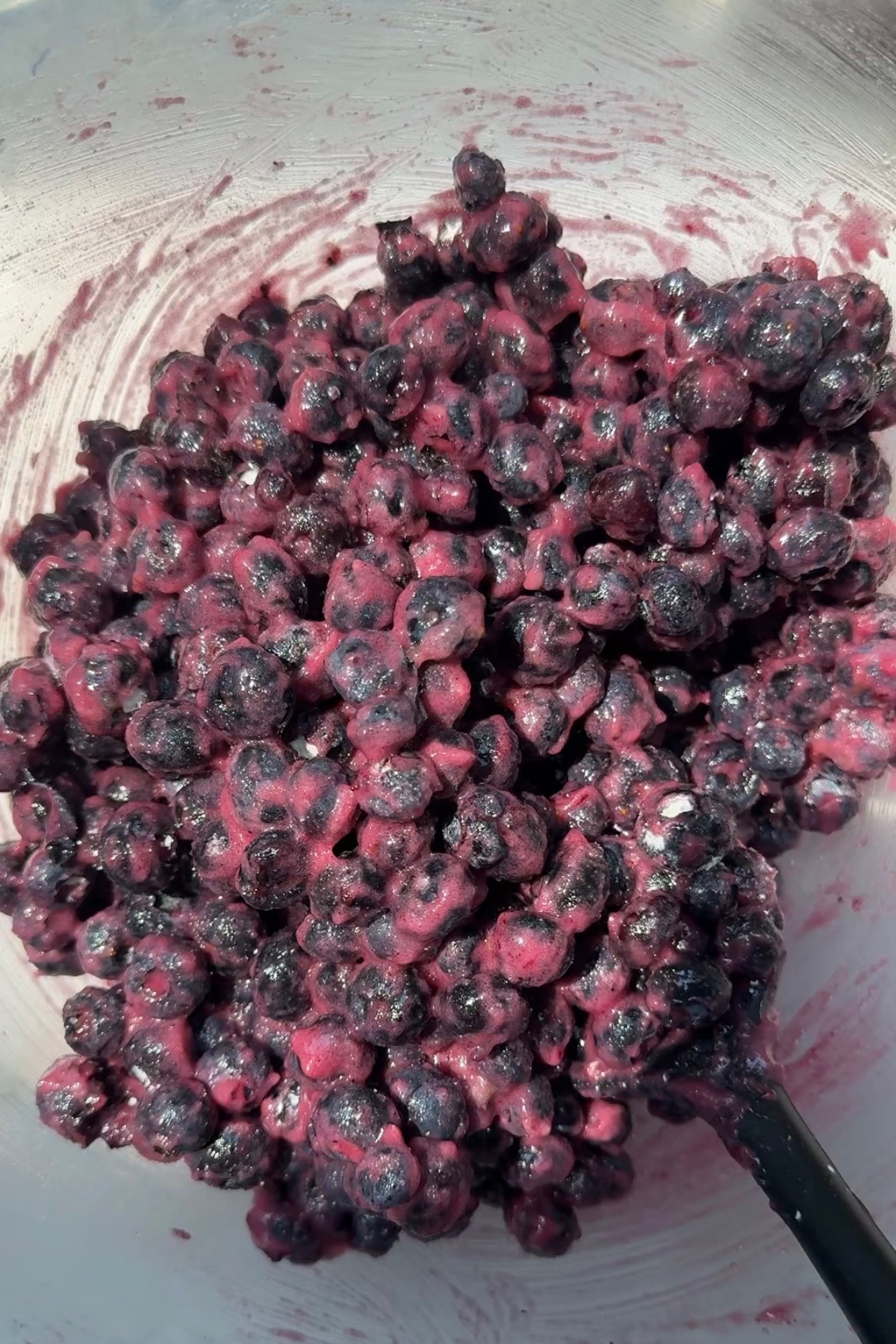 blueberry filling ingredients fully mixed