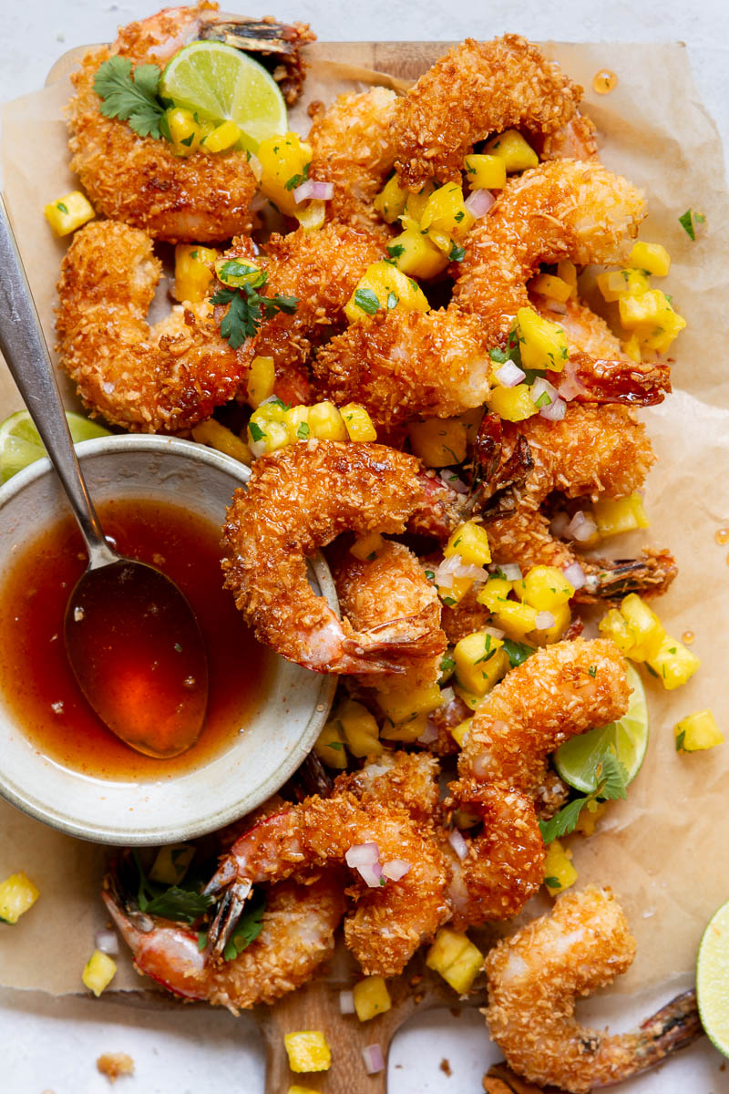 Coconut Shrimp with Hot Honey
