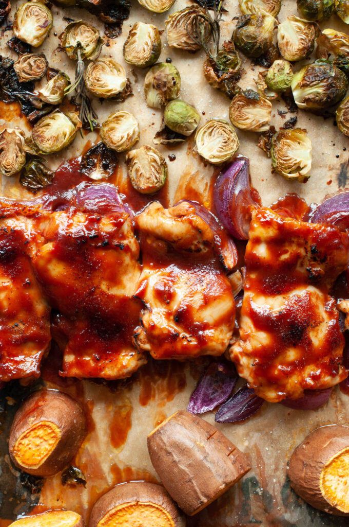 BBQ Chicken Sheet Pan Dinner