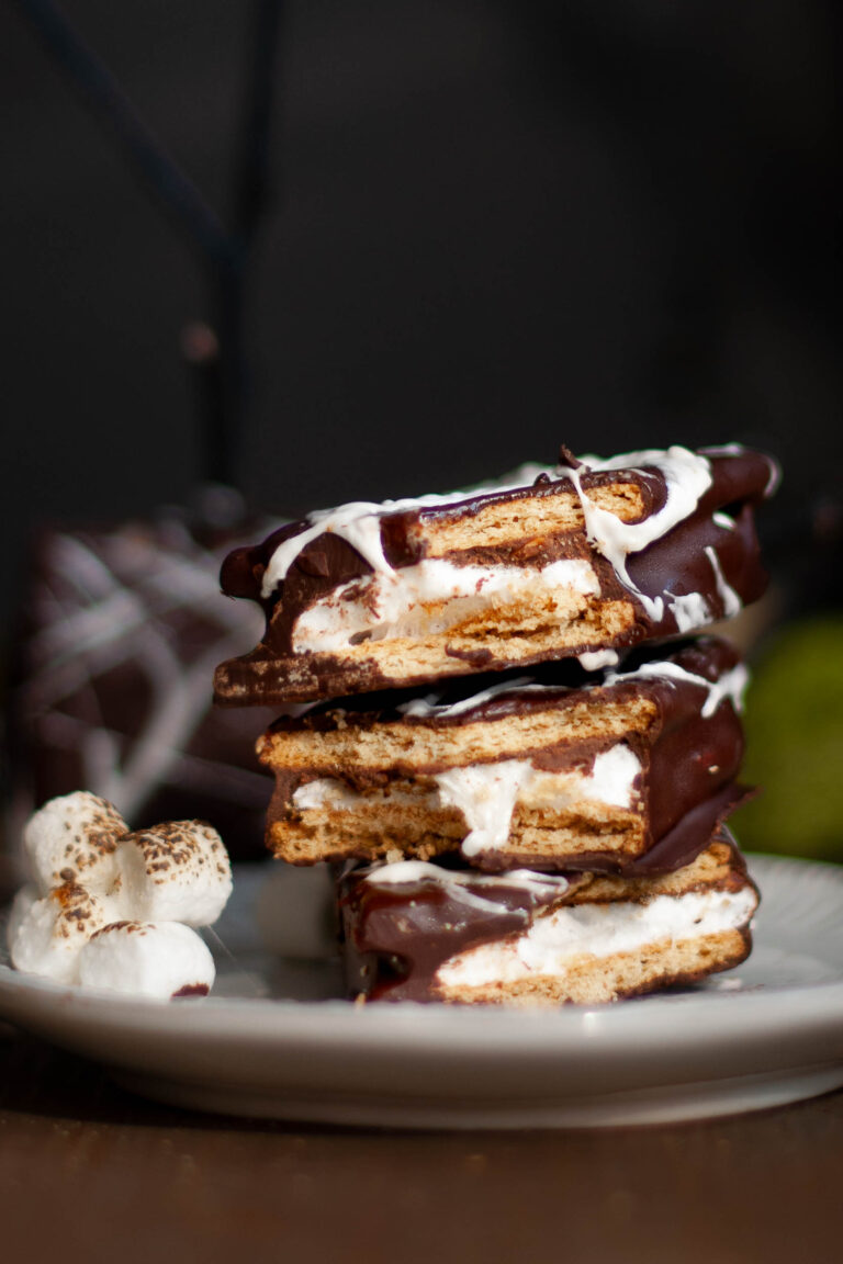 Chocolate Dipped Peanut Butter S'mores
