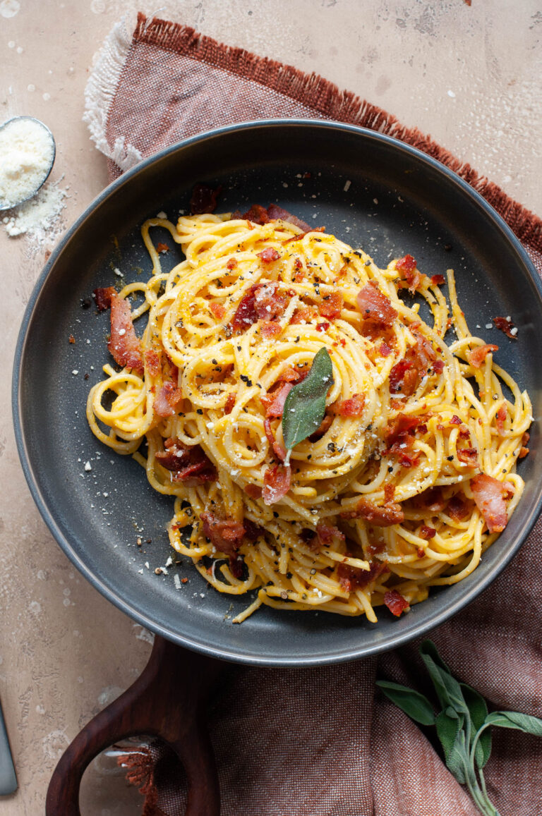 Fried Sage & Pumpkin Carbonara