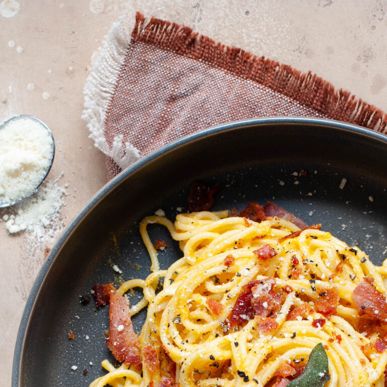Fried Sage & Pumpkin Carbonara
