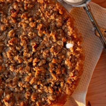 Brown Butter Peach Crisp