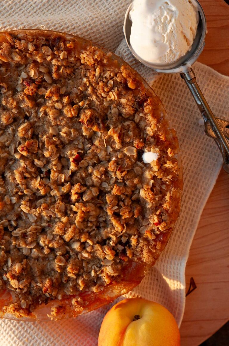 Brown Butter Peach Crisp