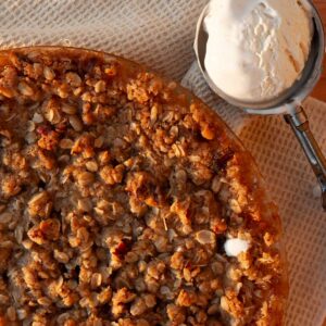 Brown Butter Peach Crisp