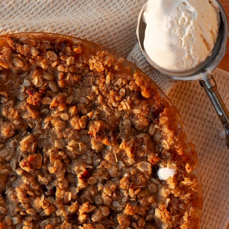 Brown Butter Peach Crisp