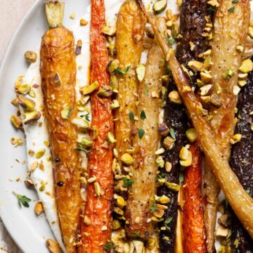 Honey Roasted Carrots with Feta