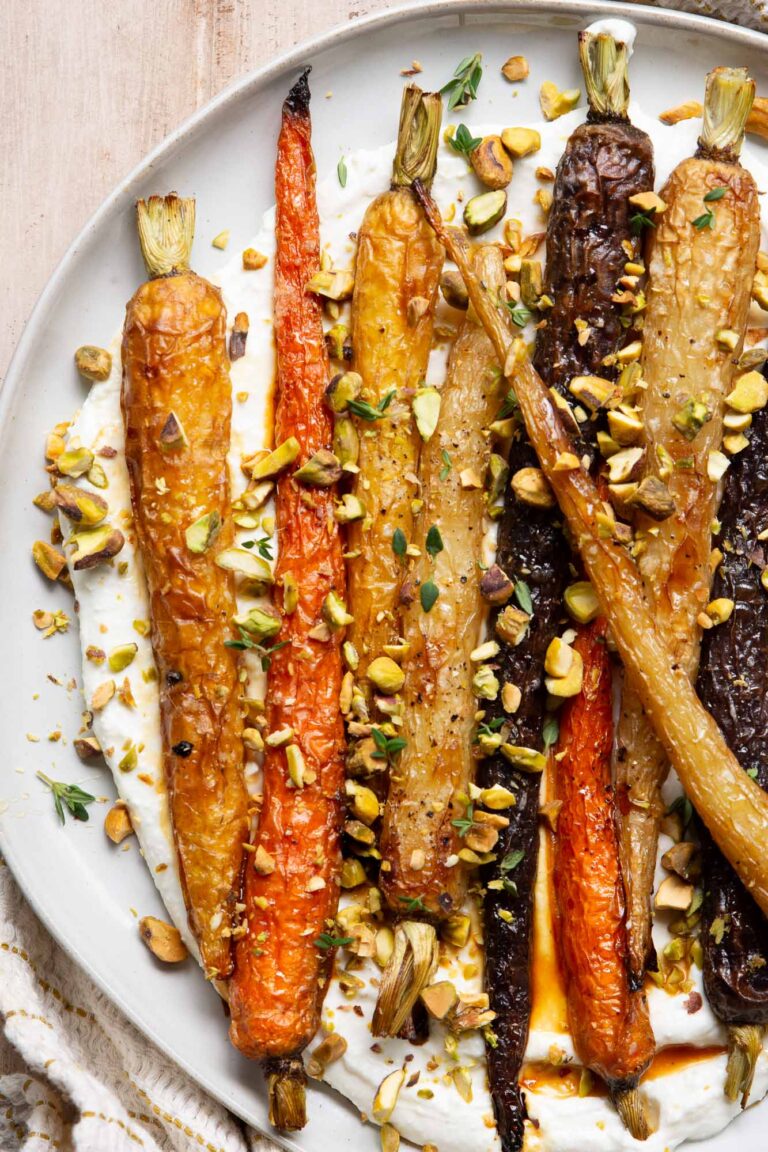 Honey Roasted Carrots with Feta