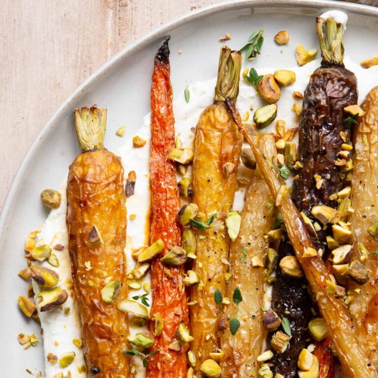 Honey Roasted Carrots with Feta
