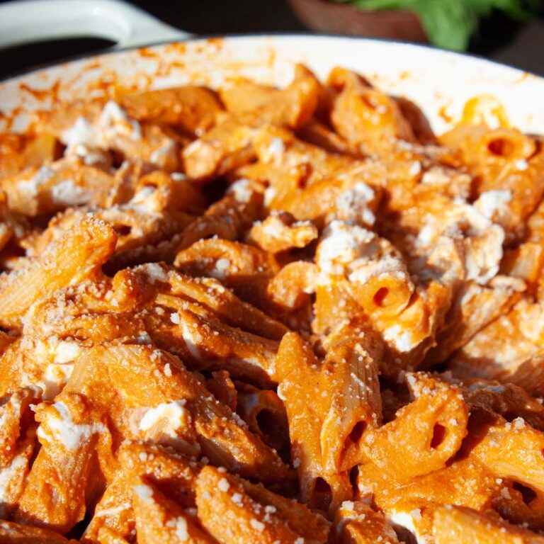 Vodka Sauce with Whipped Ricotta