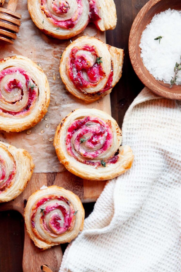 Cranberry Goat Cheese Pinwheels