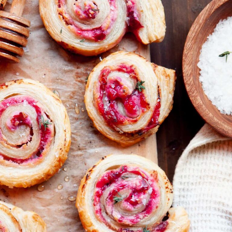 Cranberry Goat Cheese Pinwheels