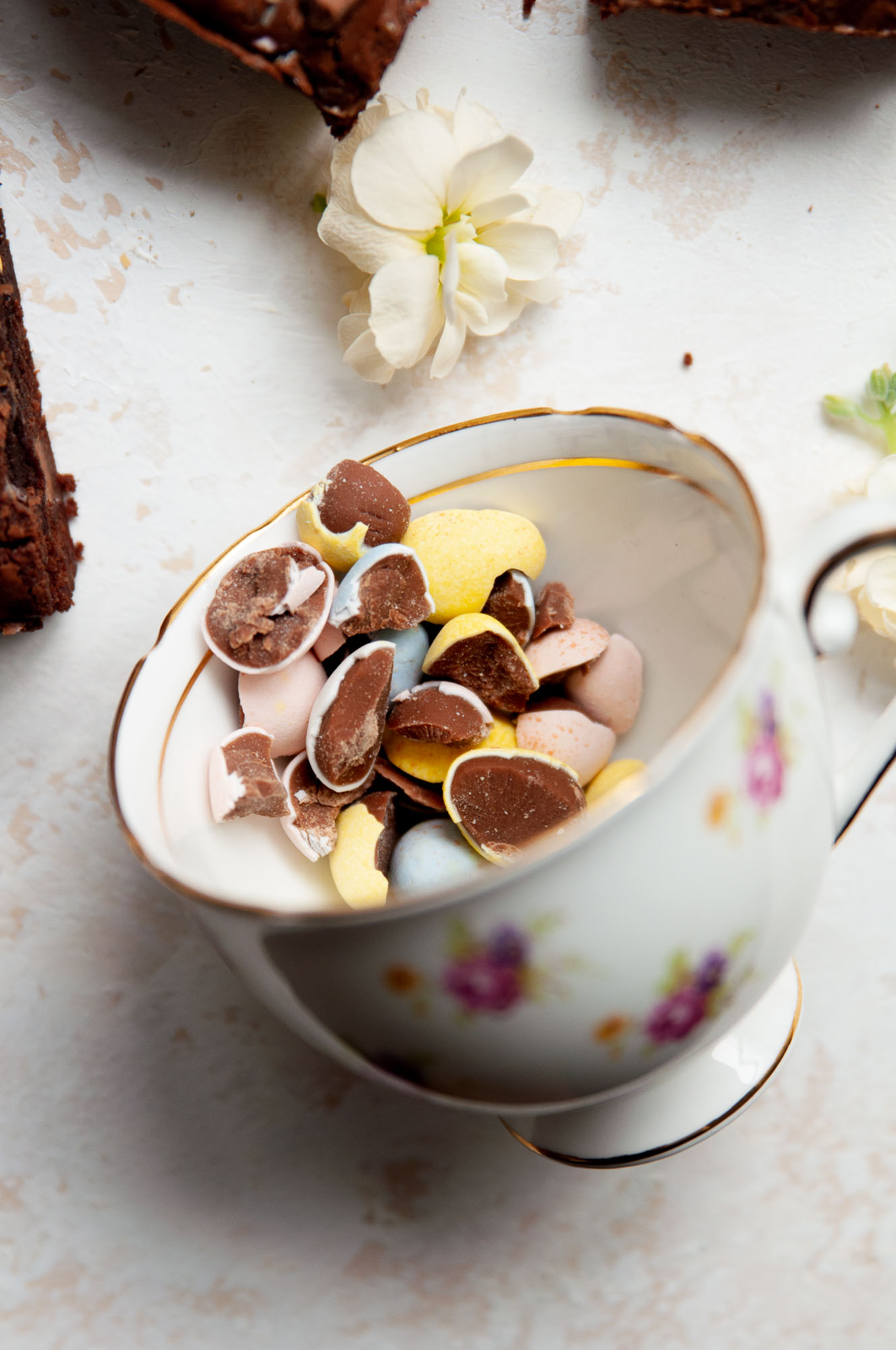 Fudgy Cadbury Egg Brownies