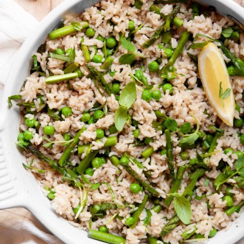 Springtime Oven Baked Rice