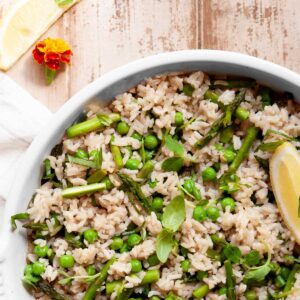 Springtime Oven Baked Rice