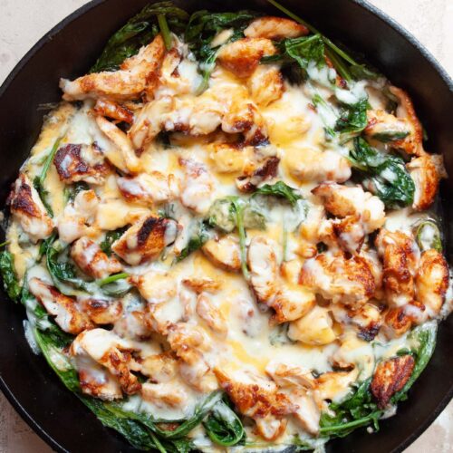 Cheesy Chicken Spinach Quesadilla