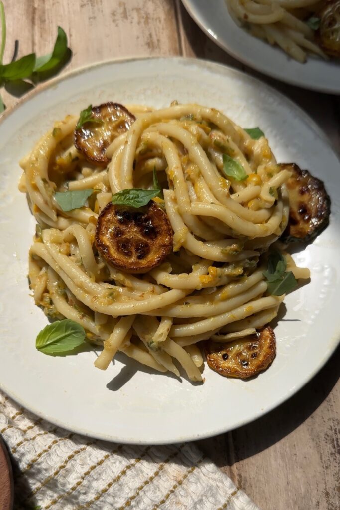 spaghetti with zucchini