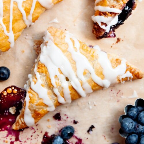 Blueberry Puff Pastry Turnovers