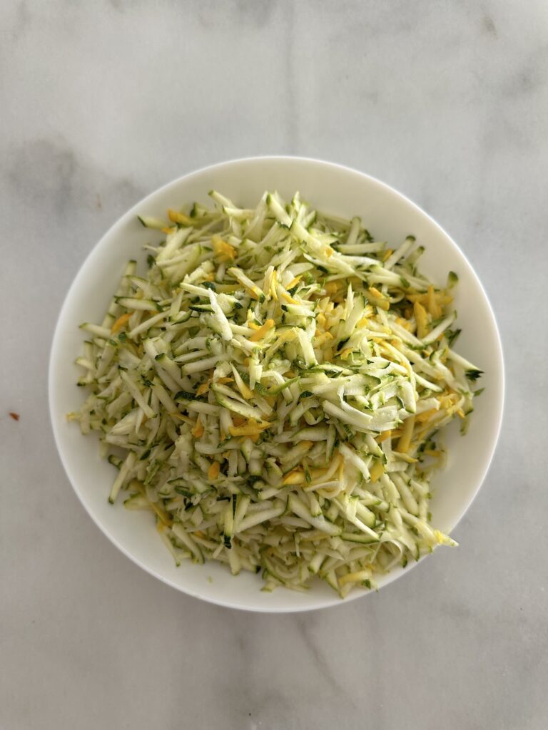 grated zucchini