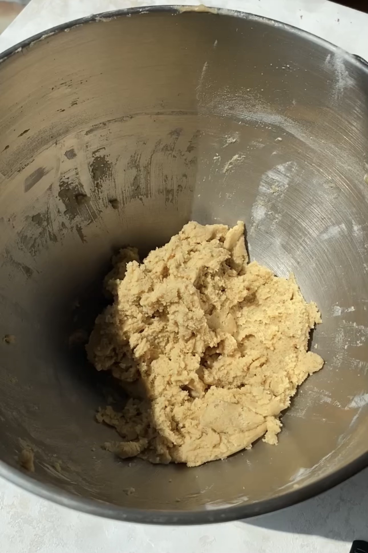 dry ingredients added