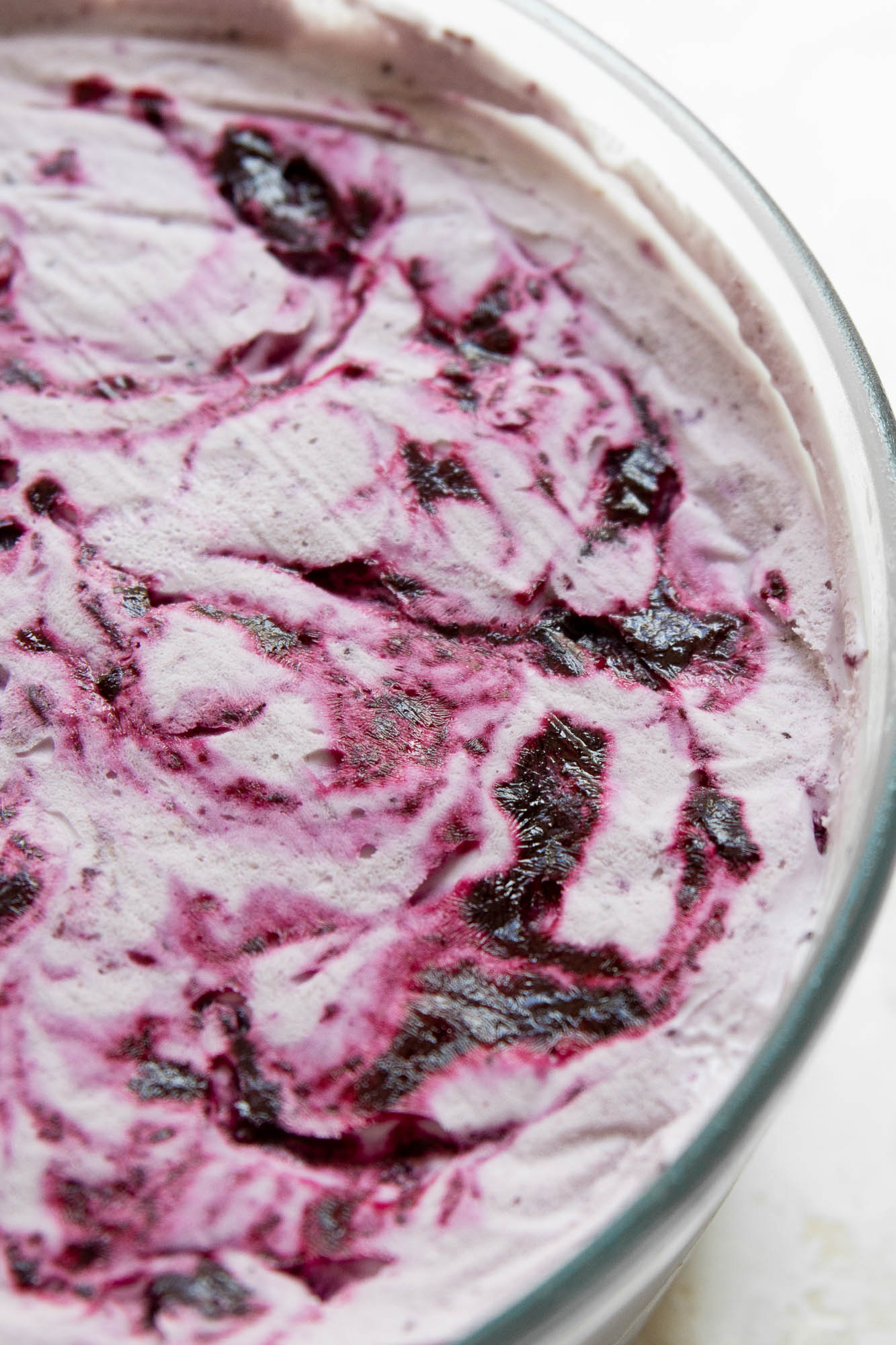 no churn blueberry ice cream