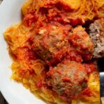 Air Fryer Meatballs and Spaghetti Squash