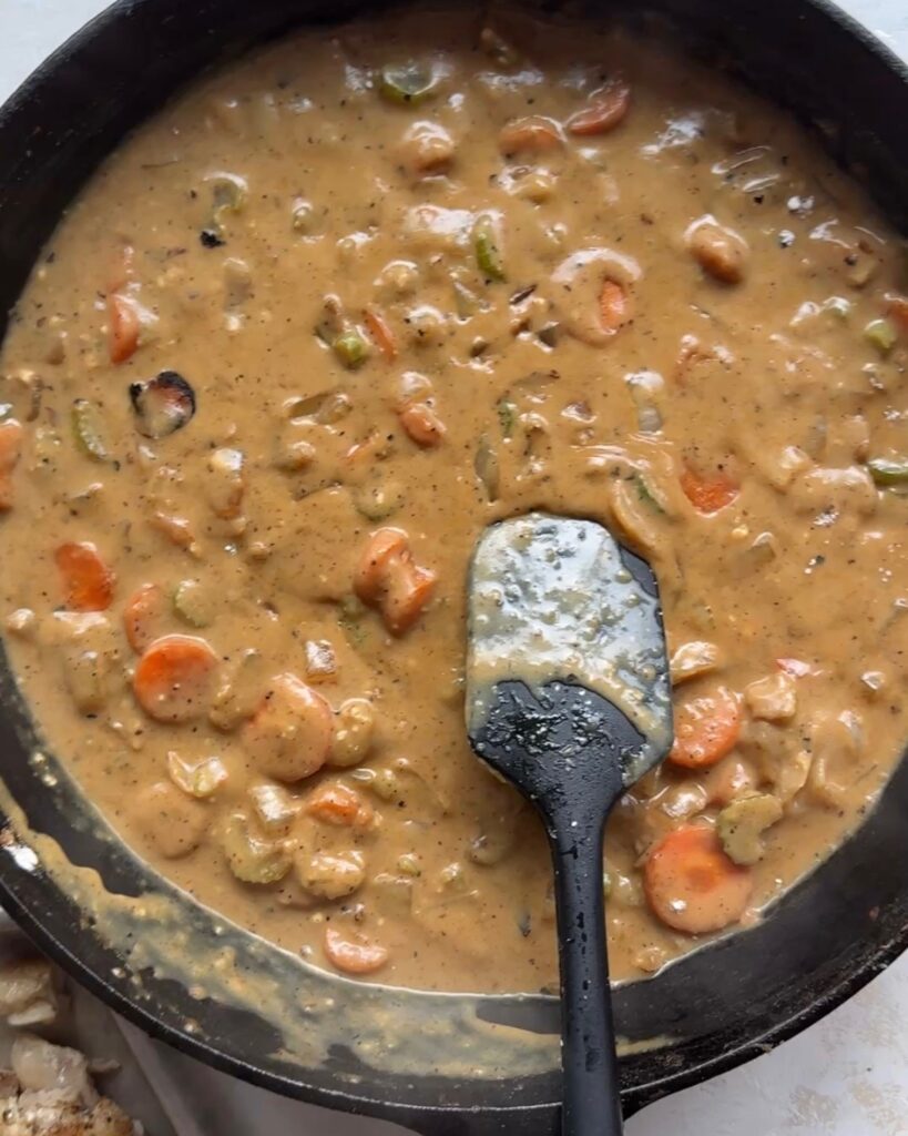 liquids added to veggies