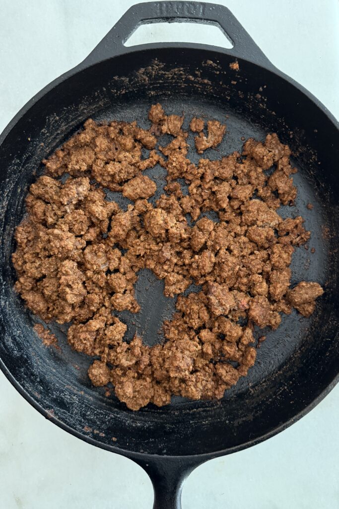 seasoned ground beef