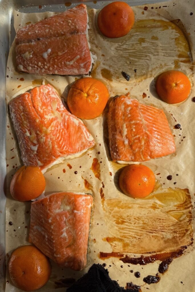 orane salmon baked