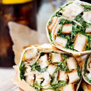 Chicken Cutlet Caesar Wrap