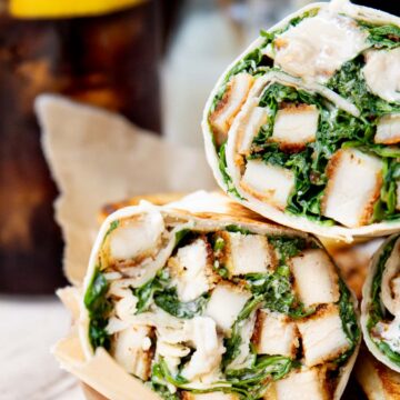 Chicken Cutlet Caesar Wrap
