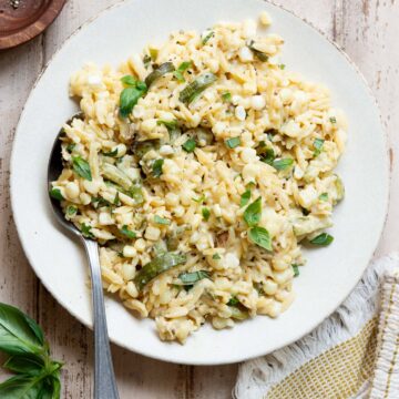 Zucchini and Corn Orzo