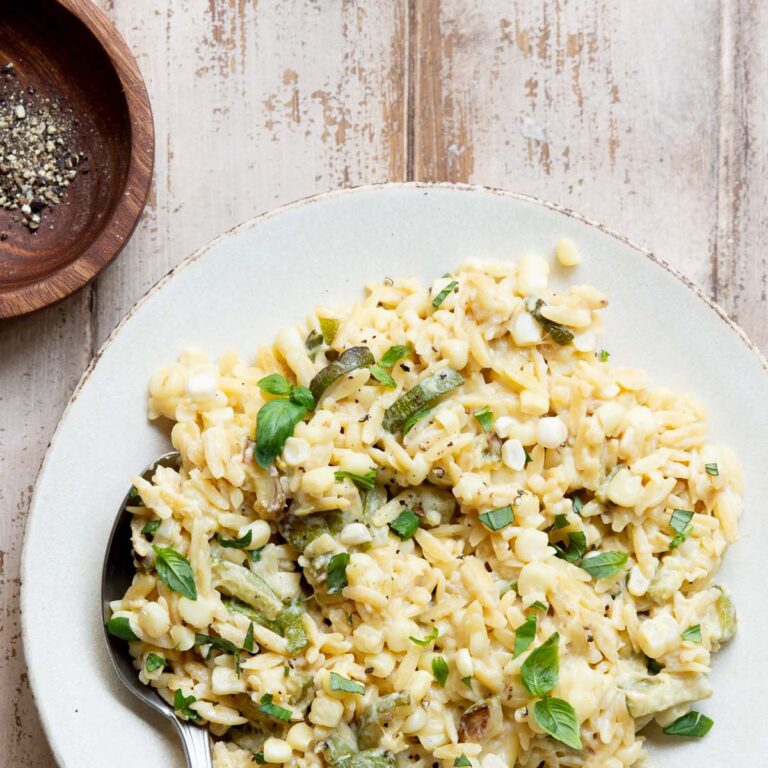 Zucchini and Corn Orzo