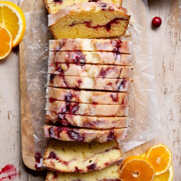 cranberry orange loaf cake