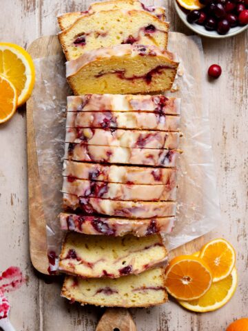 cranberry orange loaf cake