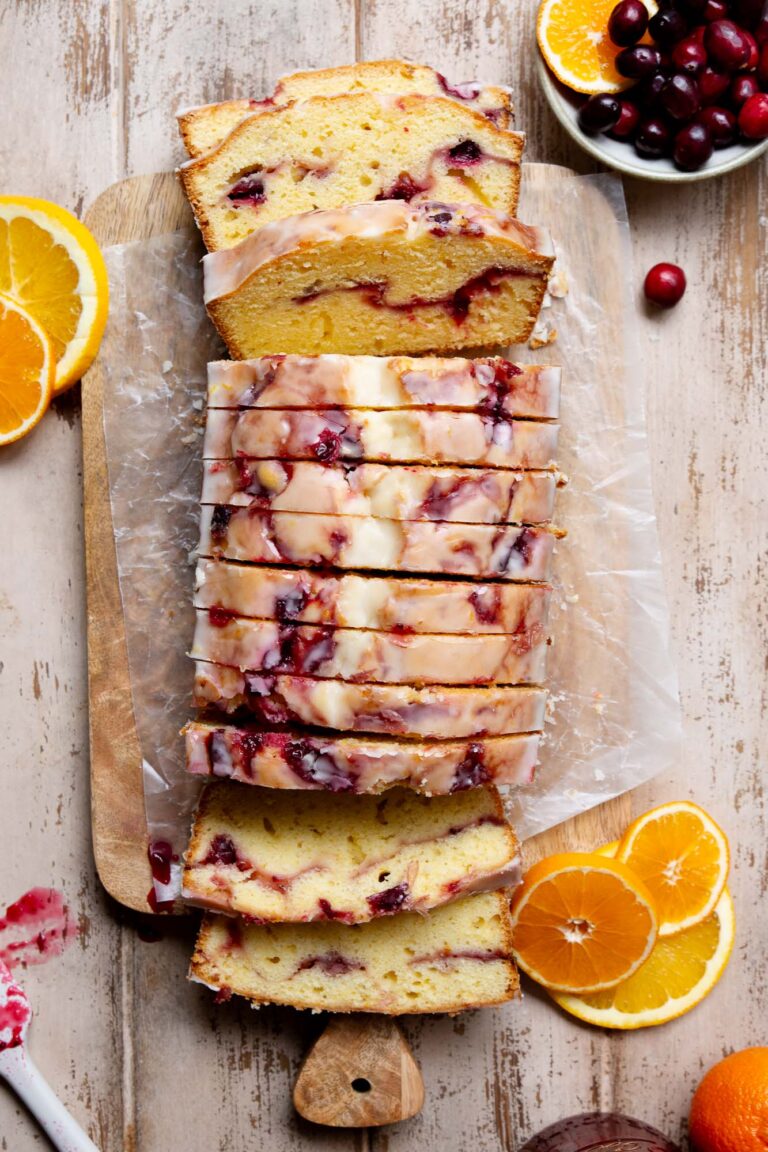 cranberry orange loaf cake
