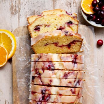 cranberry orange loaf cake
